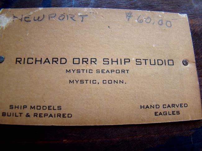 A "Newport" style carved American Eagle sold by the Richard Orr Ship Studio, Mystic, CT.,circa 1960 — image 2
